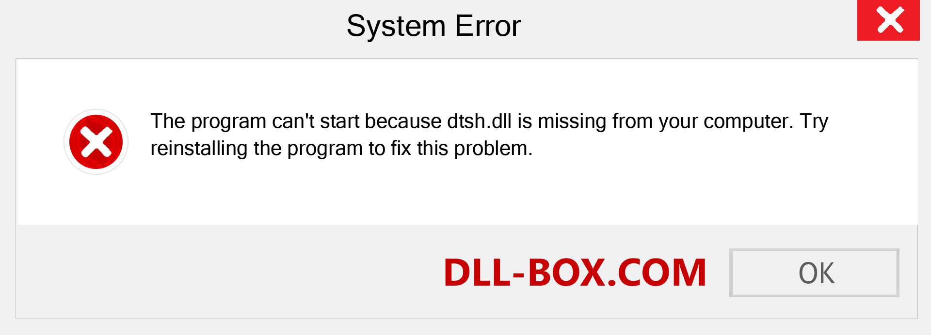  dtsh.dll file is missing?. Download for Windows 7, 8, 10 - Fix  dtsh dll Missing Error on Windows, photos, images